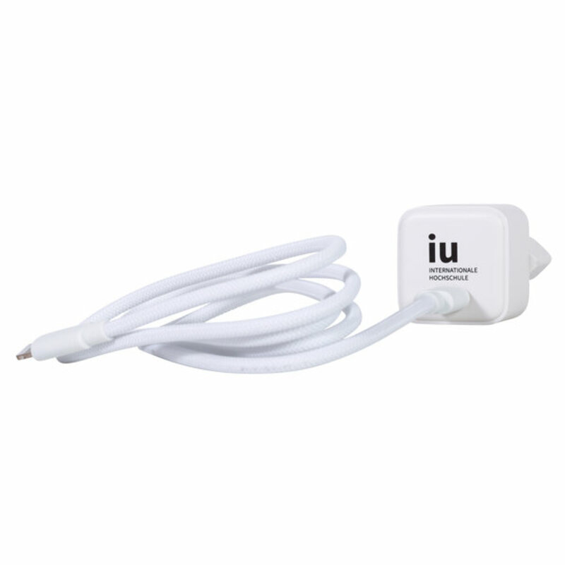 IU Charging Cable with Charger (USB-C to Lightning)