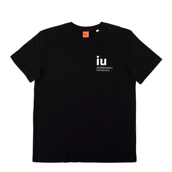 Sustainable t-shirt made from 100% organic cotton in black | IU Shop