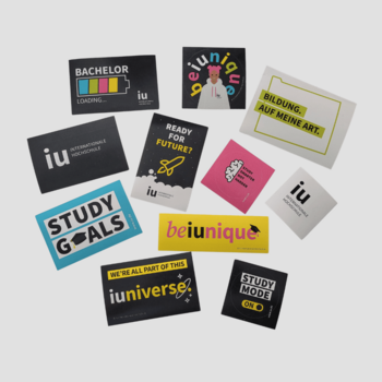 IU Sticker Set – Kreative Aufkleber für deinen Uni-Style