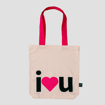 Fairtrade Cotton Bag with Colored Handles