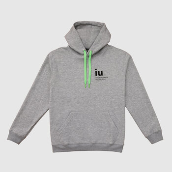 Hoodie gray unisex | Buy online at IU Shop