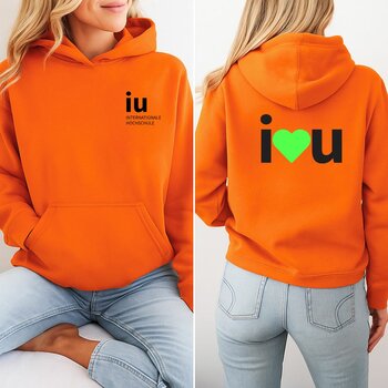 Hoodie orange unisex | Online kaufen im IU Shop