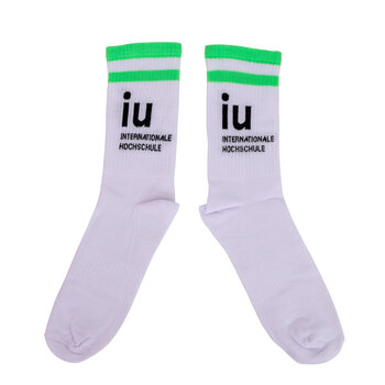 IU Socks , white, green, black